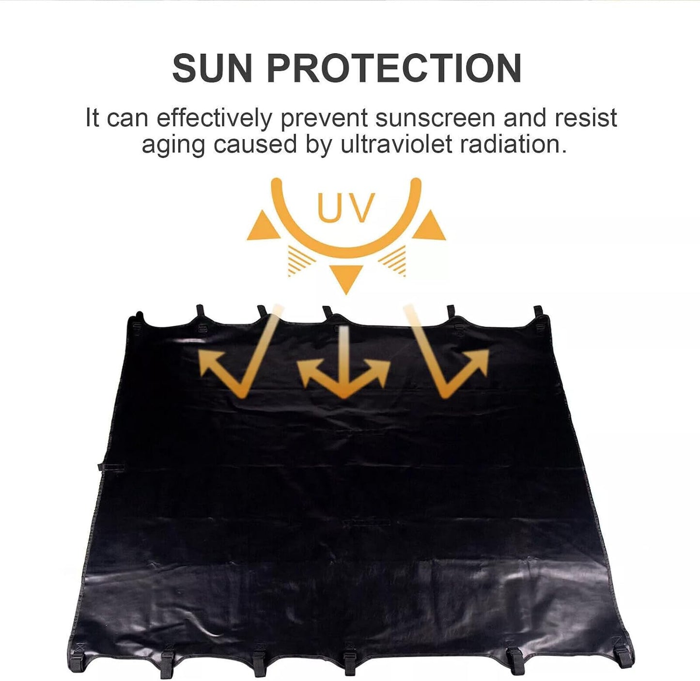 ya 4 8.24 baidi Leather Top Roof Sunshade Kit Fits 1997-2006 for Jeep for Wrangler TJ Soft Cover