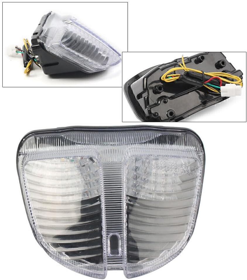 ya 10 9.16 zhengce Rear Clear LED Tail Turn Signals Light for 2006-2007 for Suzuki GSXR 600/75
