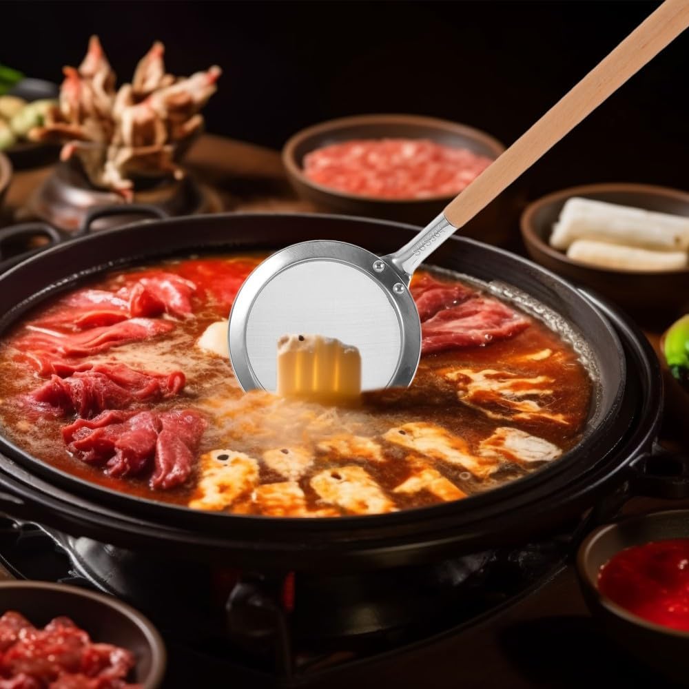 ya 14 9.20 baidi Hotpot Spoon for Skimmer Slotted Food Strainers Kitchen Straining-1