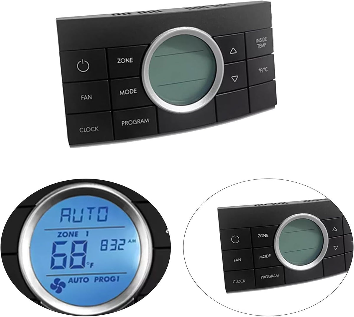 ya 10 9.16 baidi Multi-Zone Comfort Control Center II Thermostat Black 10 Buttons 3314082.000 RV