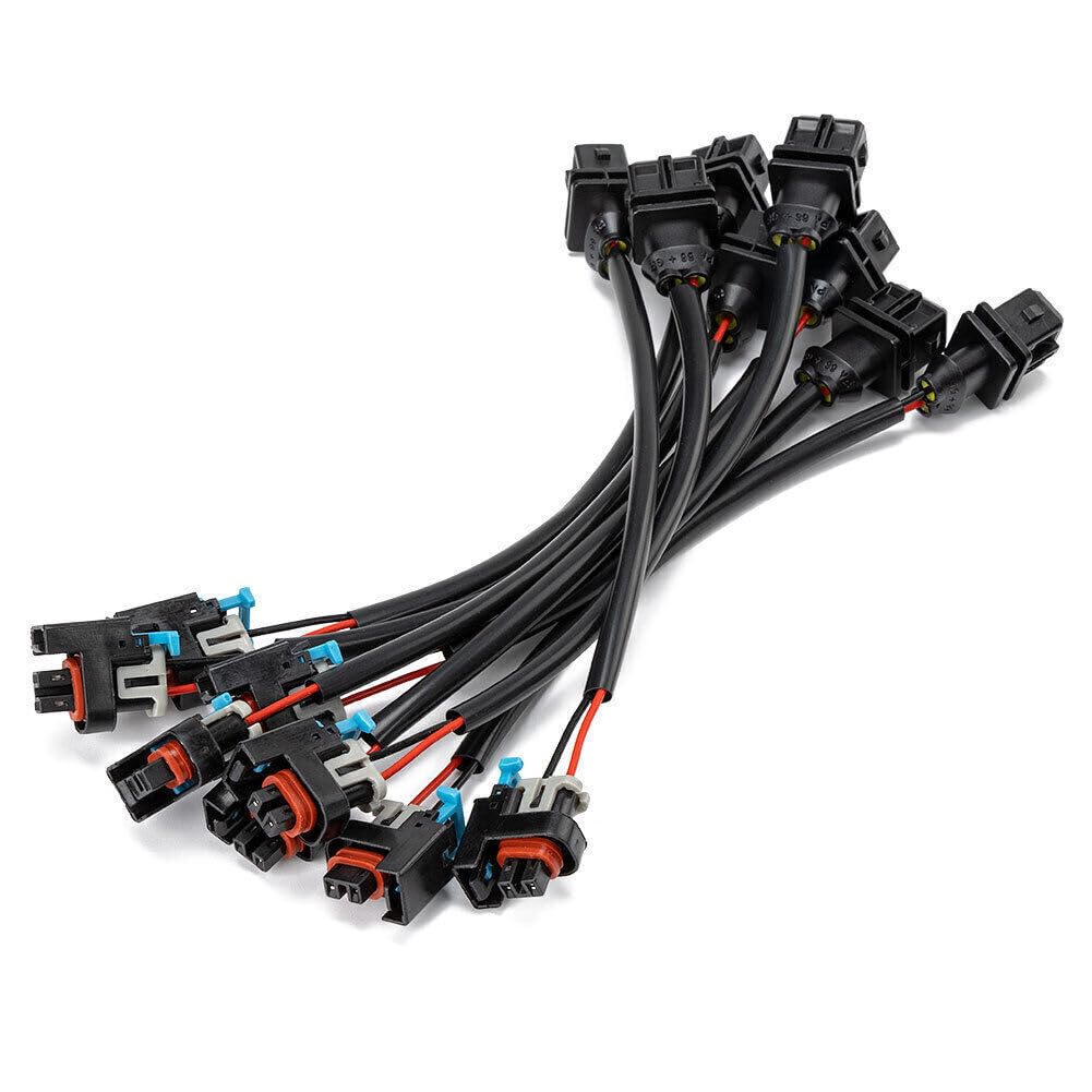 ya 6 8.24 baidi 8X Fuel Injector Wire Harness Adapter for Jetronic EV1 to for Mini