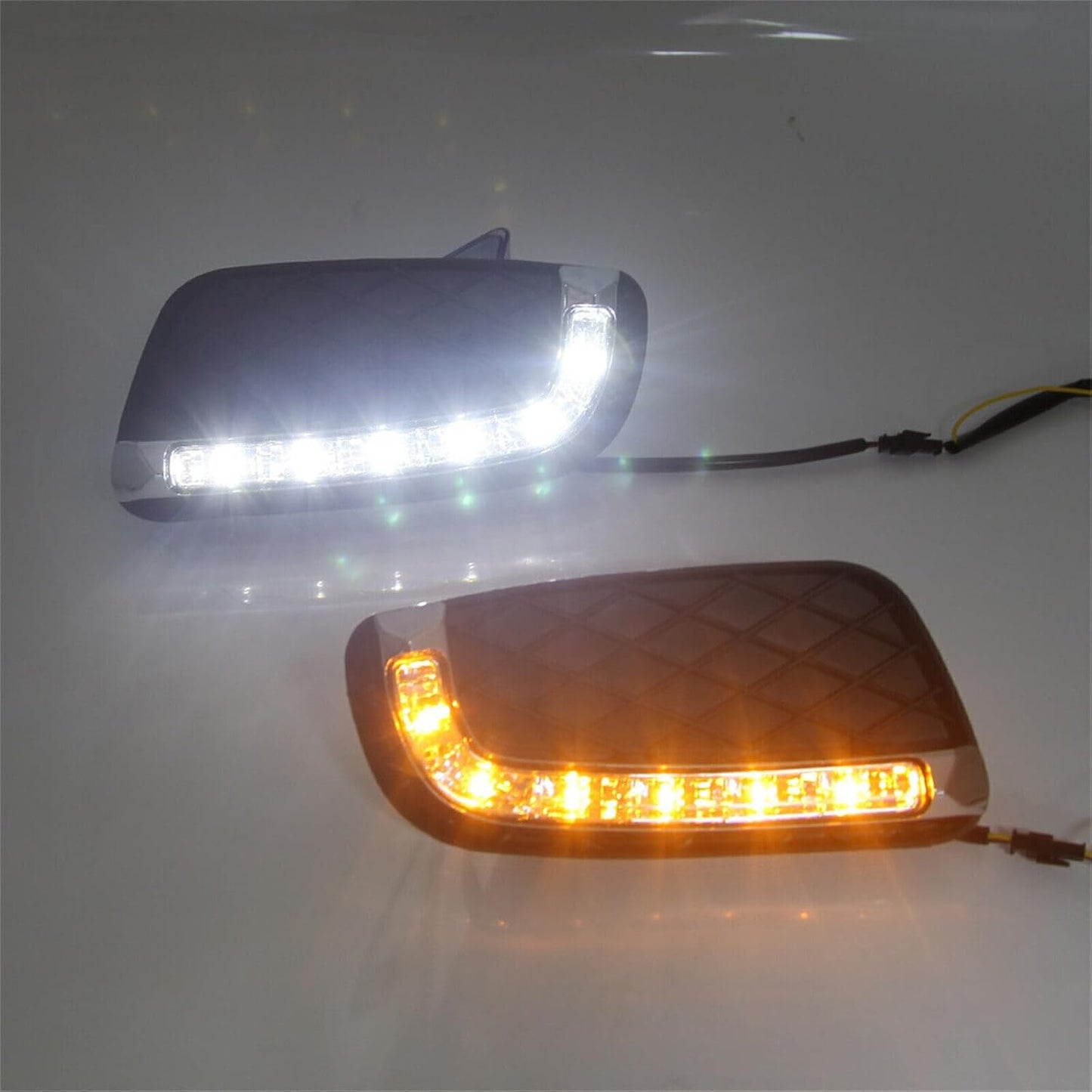 ya 3 8.24 baidi 2 Pack LED DRL Daytime Running Lights for Mercedes for Smart ForTwo W451 2008-2011 Fog Lights 