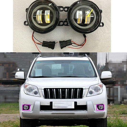 ya 4 8.8 Suitable for Toyota LandCruiser Prado LC150 10-2013 Front Bumper L+R Side Fog Lights 