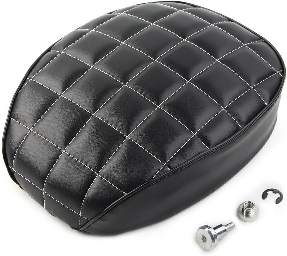 ya 4 8.8.2 Cushion Rear Passenger Pillion Pad for SEAT Black Fit for Harley Sportster XL 1200 XL883