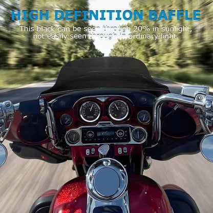 ya 23 10.7 baidi 8 Wave Black Windshield Windscreen for Harley Touring Electra Glide FLHT 96-13a