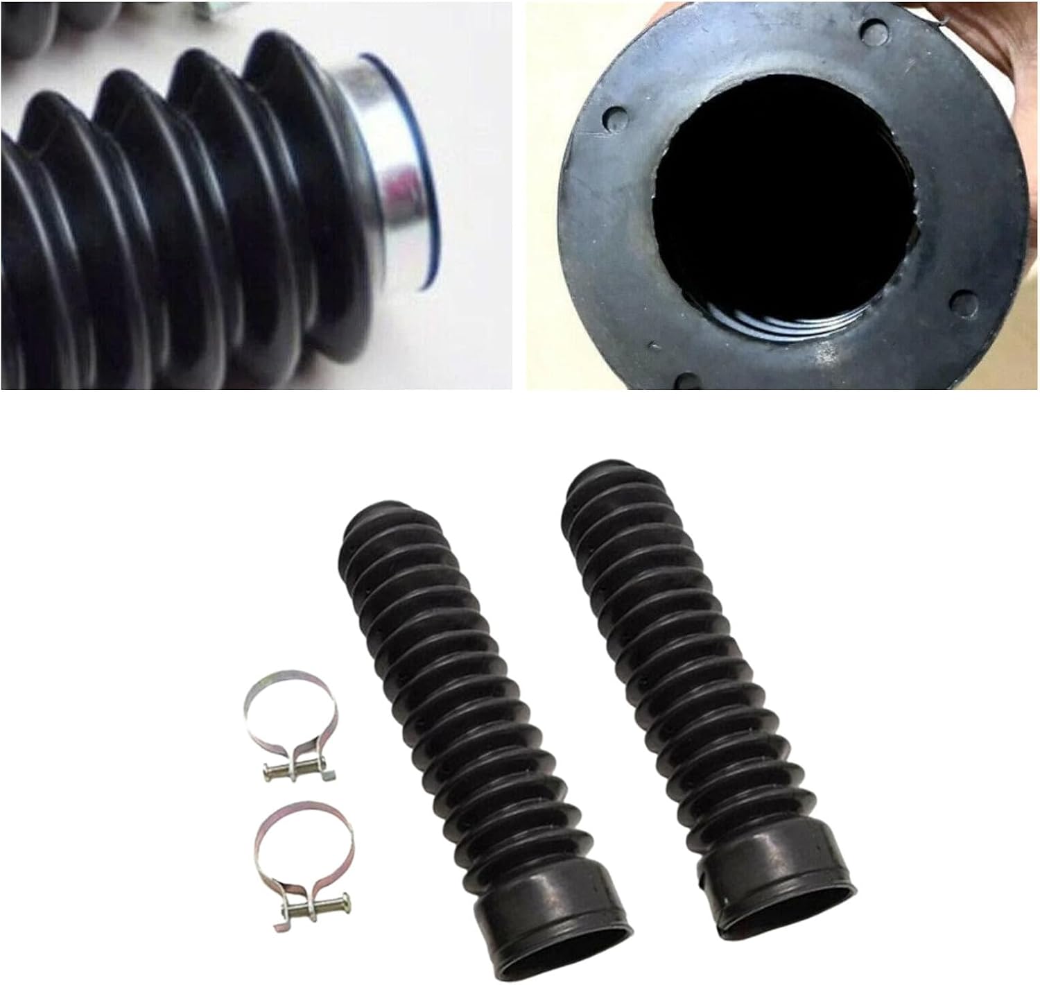 ya 6 8.24 baidi 2PCS 35mm Motorcycle Fork Rubber Gaiter Boots Front Fork Shock Absorber CoverEQ5