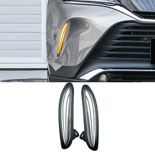 ya 4 8.8 For 2021-2024 for Toyota Venza HARRIER Daytime Running Lights LED Front Fog DRL 2X