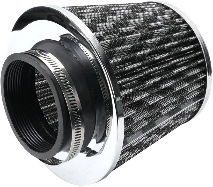 ya 13 9.15 baidi Carbon Fiber 3 High Flow Inlet Cold Air Intake Cone Replacement Dry Air Filter