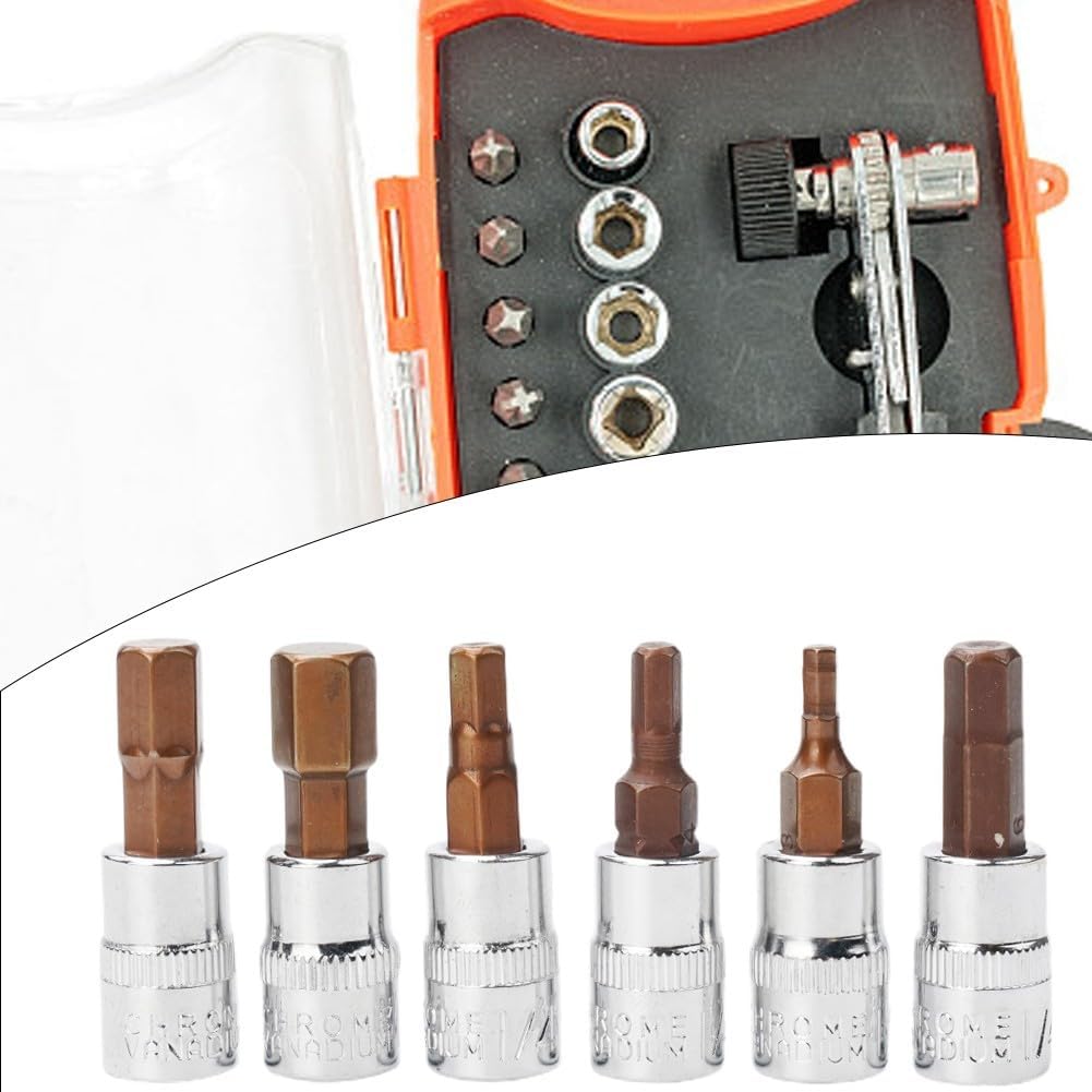 ya 14 9.20 baidi 6pcs 1/4 Inch Screwdriver Bit Socket Set Hex Screw Driver Bits Tools H3-H8-1
