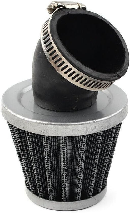 ya 10 9.16 zhengce 45mm Bent Neck Air Filter Dirt Pit Bike ATV Quad Motorbike GY6 Moped Scoote