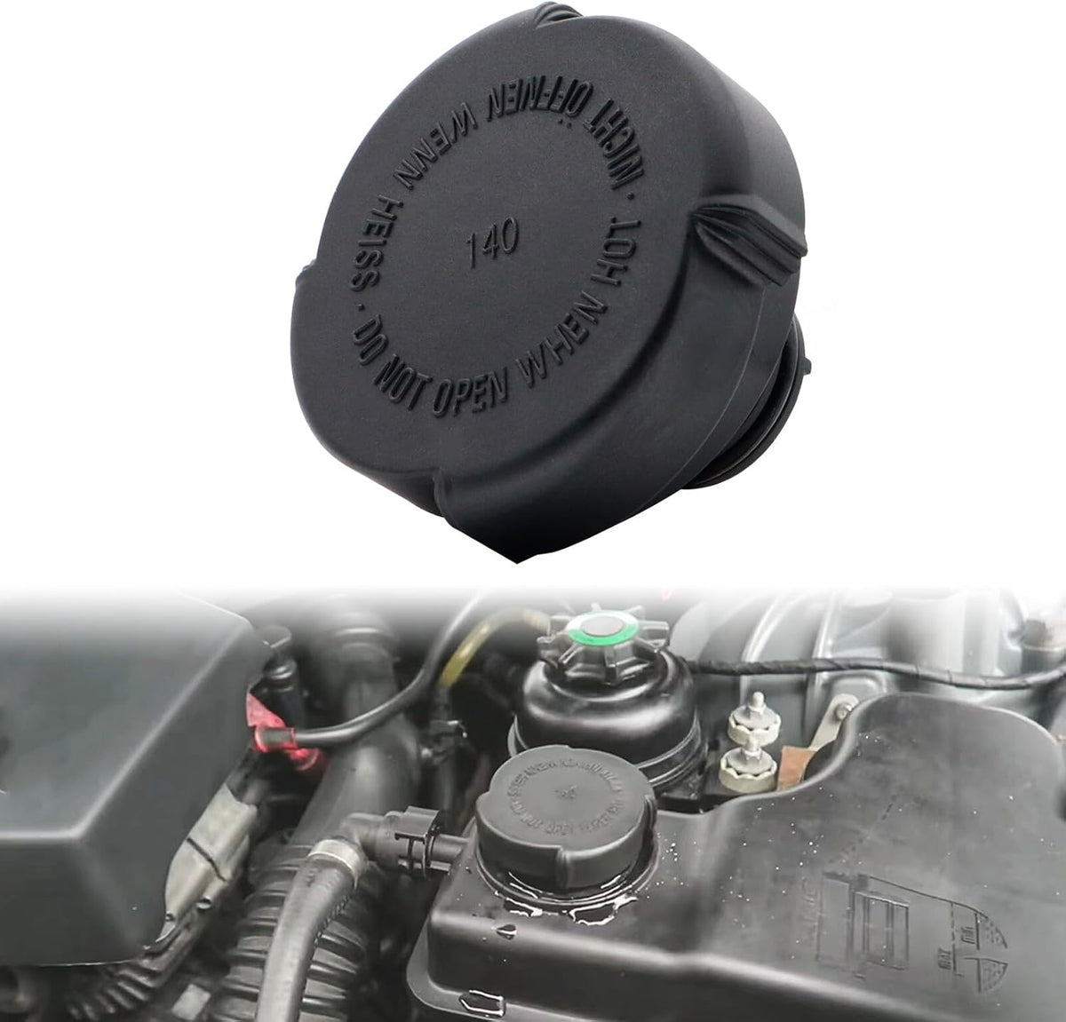 ya 11 9.14 baidiCar Coolant Expansion Tank Cap 1.4 Bar for BMW E30 E34 E39 E61 E63 E38 E65 X3 X5