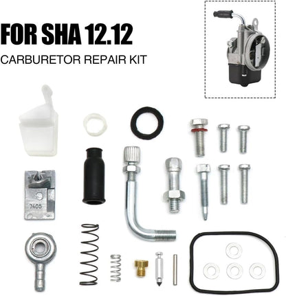 ya 2 8.15 Carburetor Repair Rebuild Kit For Dellorto SHA 12.12 PHBH PHBL PHVA PHBN Carb