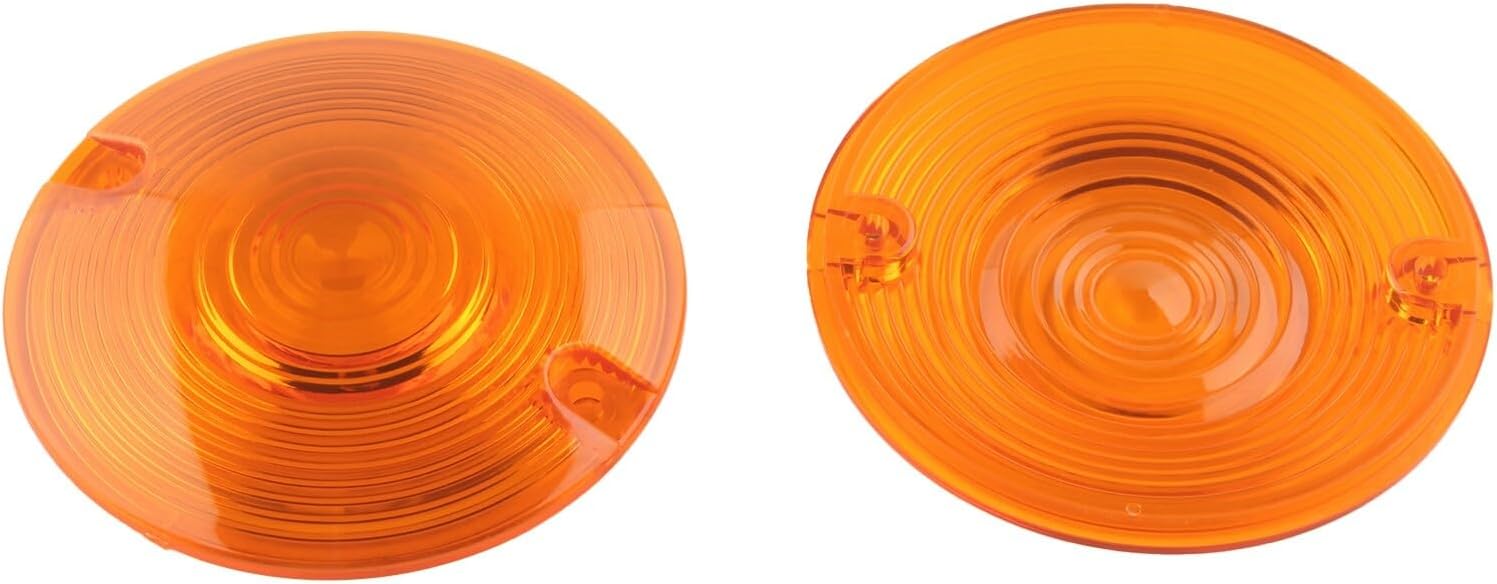 ya 2 8.15 Motorcycle Amber Turn Signal Light Flat Lens Covers for Harley Davidson Touring