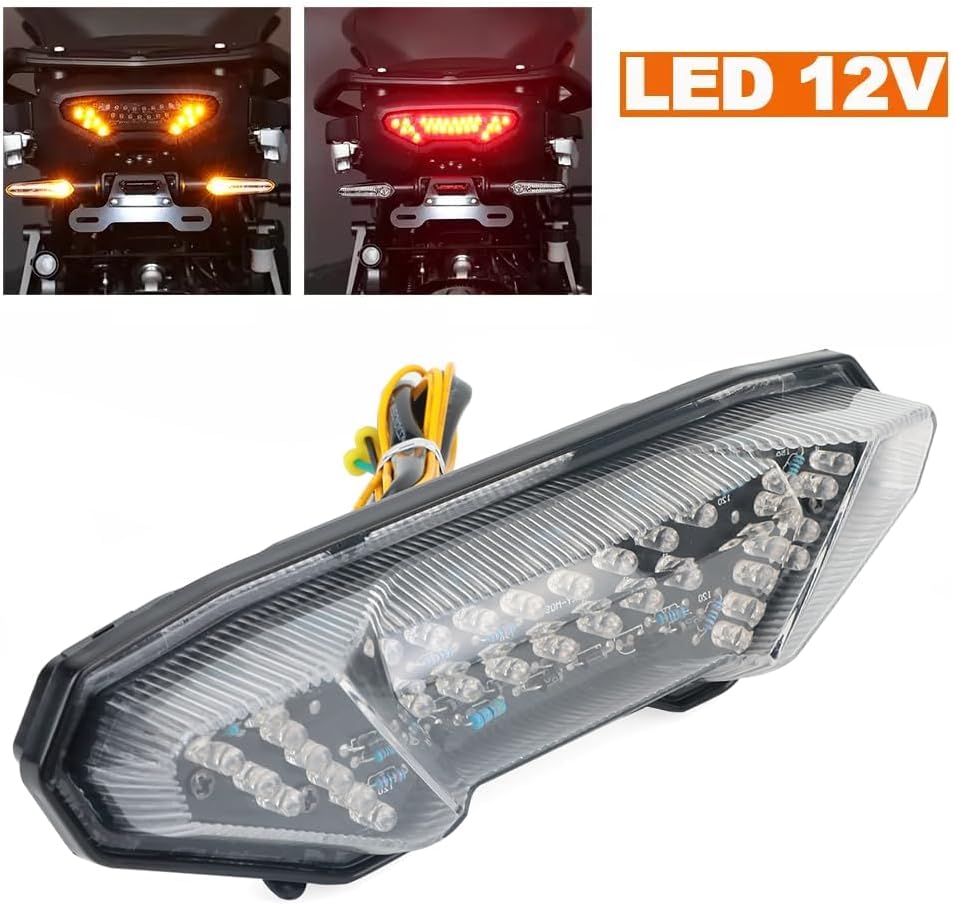 ya 4 8.14 LED Tail Brake Light Turn Signal Flash Indicator for Yamaha MT-09/Tracer MT-10