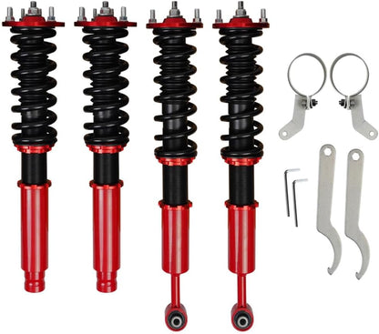 ya 10 9.16 baidi Coilovers Suspension Kit for 03-08 for Honda for Accord Adjustable Struts Shocks Red