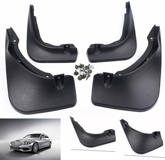 ya 4 8.10 4X Splash Guards Mud Flaps Fit 2014-2018 for Mercedes-Benz C Class Sedan W205
