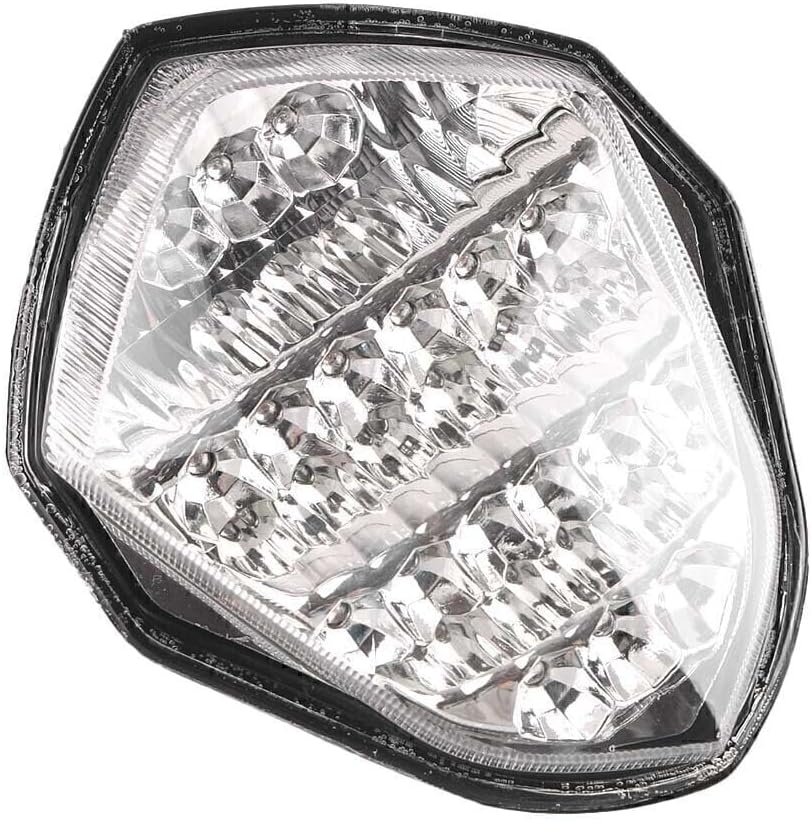 ya 4 8.8.2 Clear LED Turn Signals Rear Brake Tail Light Fit for Suzuki GSXR 1000 2003 2004
