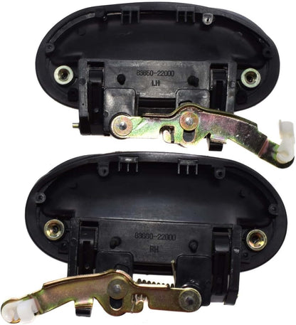 ya 2 8.15 for Hyundai Accent 95-99 Pair of Exterior Door Handles Rear Driver and Passenger Side 