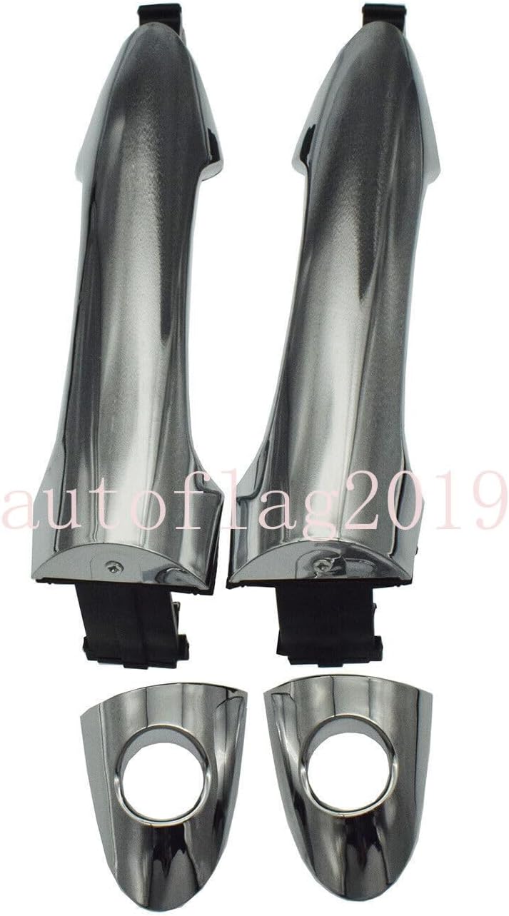 ya 2 8.15 Exterior Door Handle Chrome Pair Front LH and RH Suitable for Kia Picanto 2011-2016