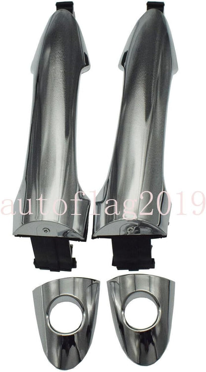 ya 2 8.15 Exterior Door Handle Chrome Pair Front LH and RH Suitable for Kia Picanto 2011-2016