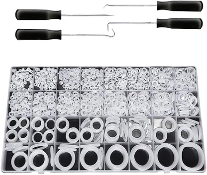 ya 13 9.15 baidi Silicone O Rings Kit 1228 Pc 32 Sizes Clear White with Hook and Pick Tool