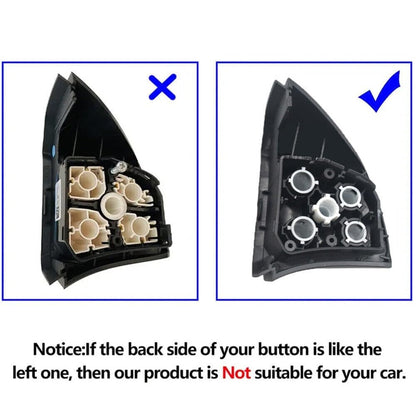 ya 4 8.8 One Pair of Steering Wheel Switch Buttons Gray for Mercedes ML GL Class W164 W251 2006-2009