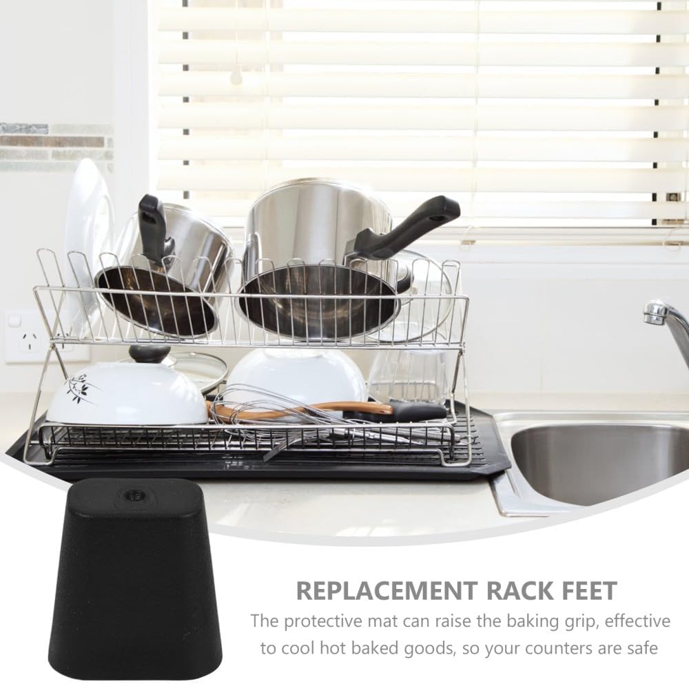 ya 26 10.21 baidi 10 Pcs Drain Basket Mat Drainer Feet for Drying Dishes Sink Grid-2