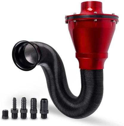 ya 13 9.15 baidi Universal 70mm Cold Air Intake System Air Filter Kit Red Auto Car