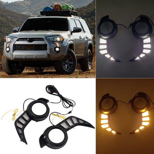 ya 4 8.8 for Toyota 4Runner 2014-2023 LED Front Fog Light DRL Daytime Running Light 