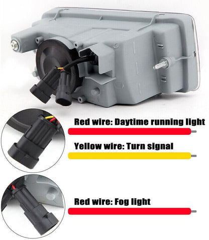 ya 2 8.15 2-piece LED fog lights daytime running lights suitable for Toyota Land Cruiser J100 105