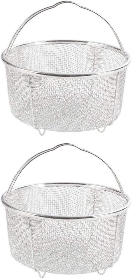ya 14 9.20 baidi 2 Pcs Portable Basket Wire Draining Stainless Steel Strainer-1
