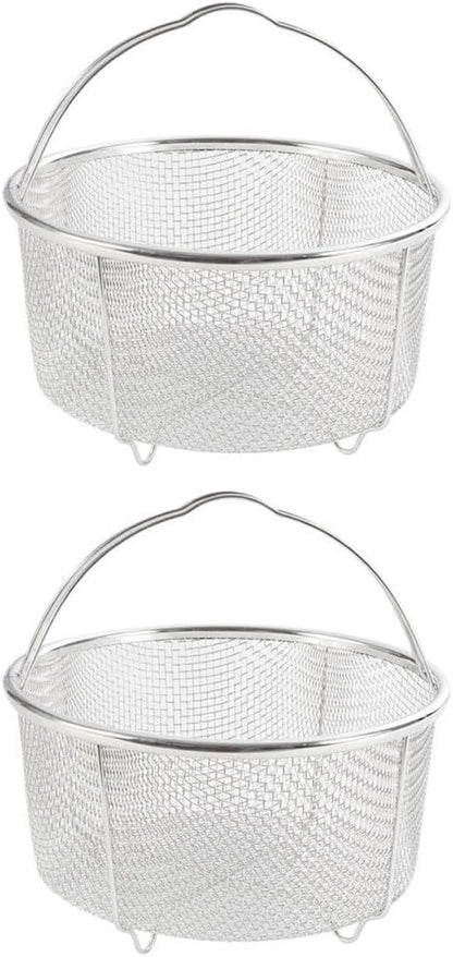 ya 14 9.20 baidi 2 Pcs Portable Basket Wire Draining Stainless Steel Strainer-1