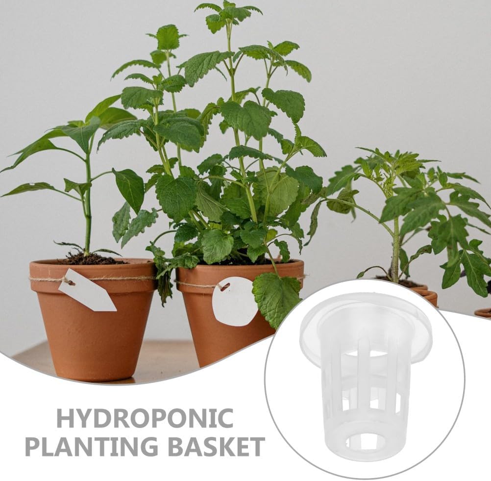 ya 26 10.21 baidi 100Pcs Hydroponic Net Pots Baskets for Hydroponics Slotted Mesh Net Cups