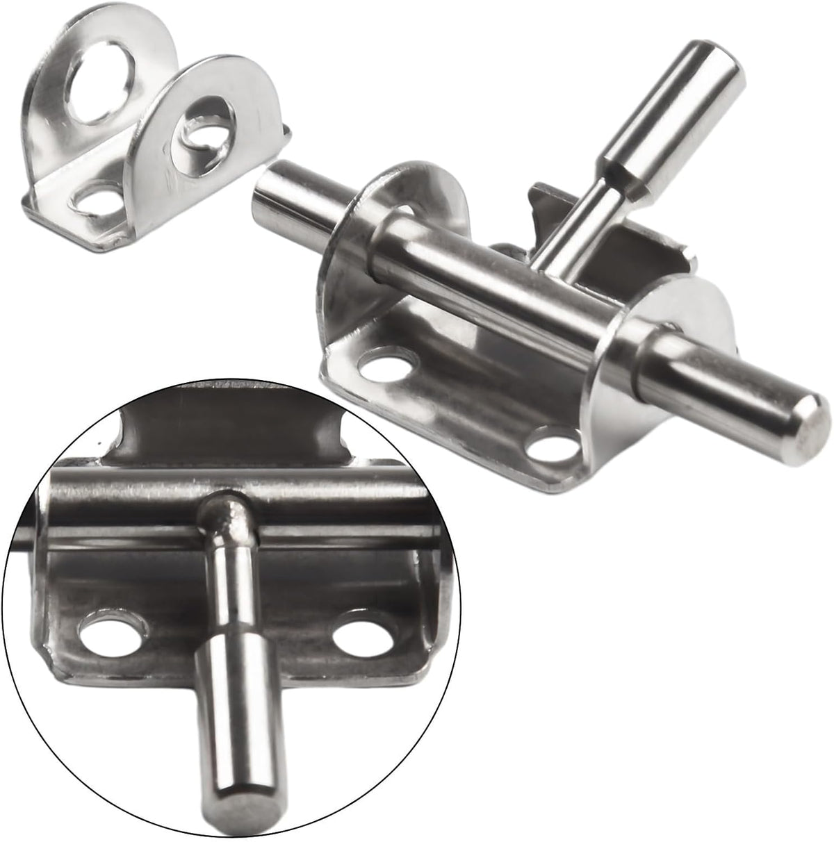 ya 26 10.21 baidi UK Stainless Steel Safety Home Hasp Slide Bolt Gate Lock Door Latch Practical