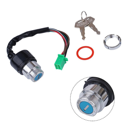 ya 13 9.15 baidi 6-Wire Motorcycle Ignition-Key Switch 2-Button Set 50CC/90CC 110CC 125cc New