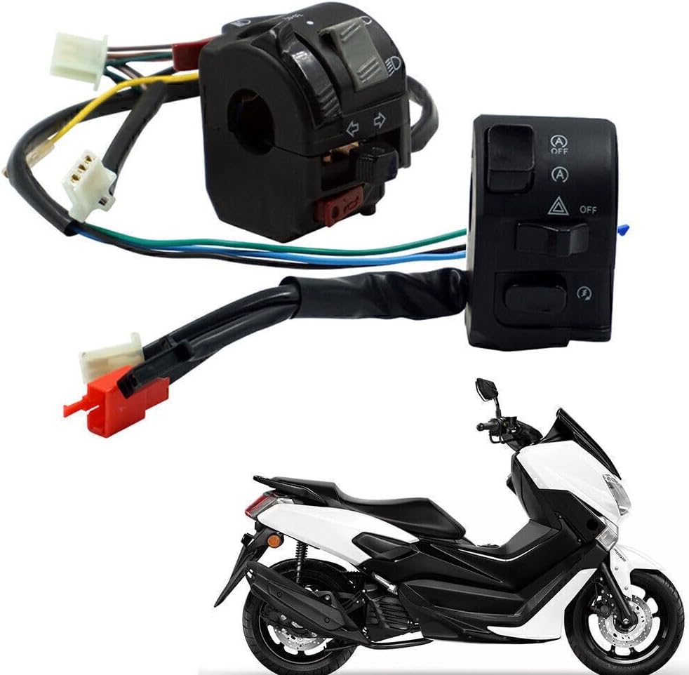 ya 4 8.14 Motorcycle Horn Button Light Start Handlebar Controller Switch for Yamaha Nmax