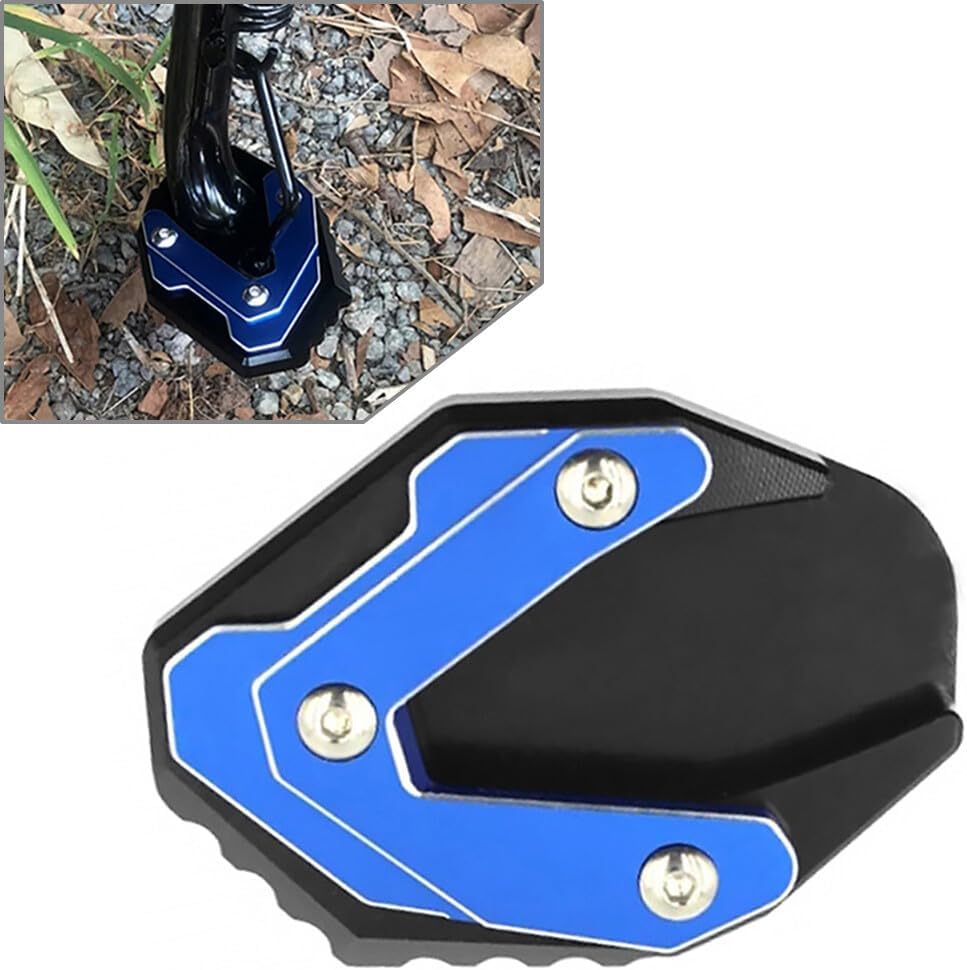 ya 4 8.8.2 Side Stand Enlarge Kickstand Pad Blue for Suzuki GIXXER 250 SF GIXXER 150 125