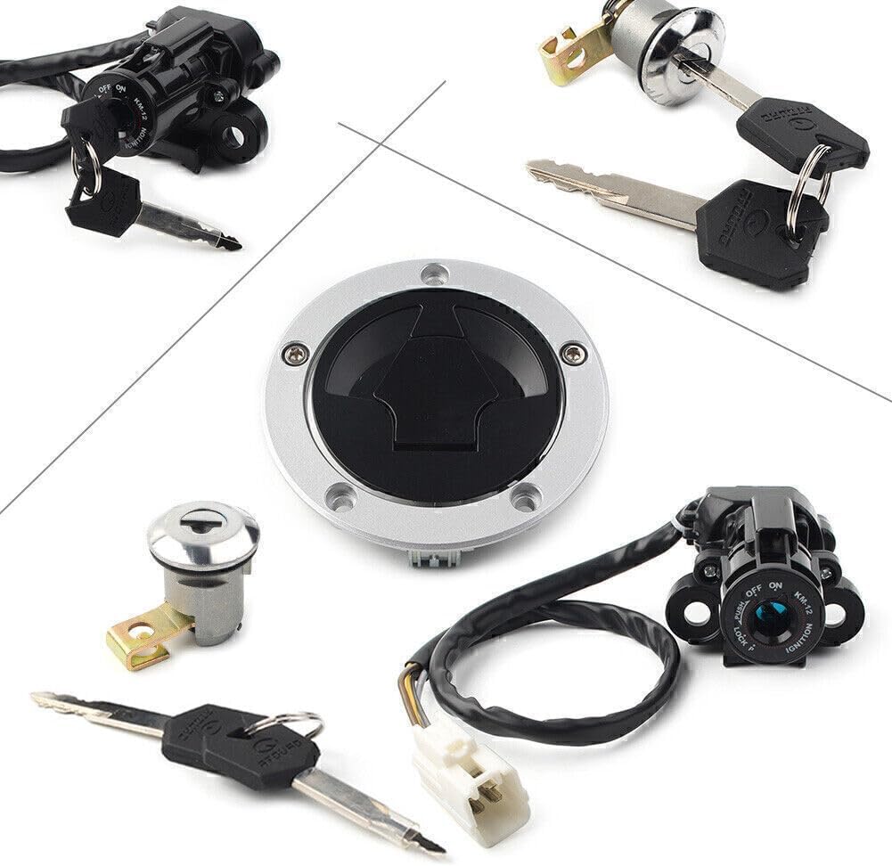 ya 6 8.14 for Kawasaki Z1000 Z 1000 10-16 1x Fuel Gas Cap Ignition Switch for SEAT Lock Keys