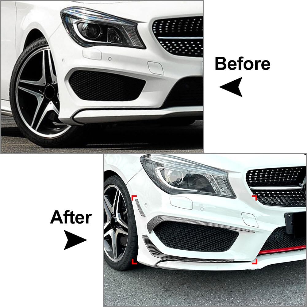 ya 6 8.14 Front Bumper Spoiler for Mercedes-benz CLA Class C117 Prefacelift 2013-2016