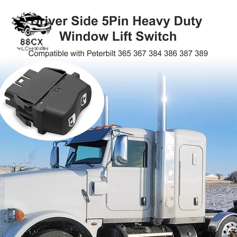 ya 8 8.24 baidi for Peterbilt 1609209 Driver Side Window Control Switch