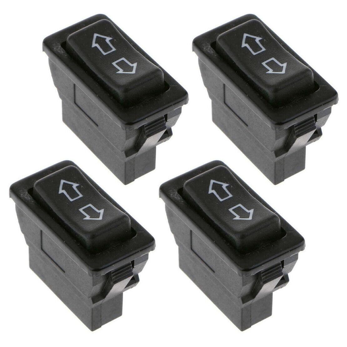 ya 5 8.10 4X Universal 5-pin On/Off SPST Momentary Power Window Rocker Switch Controller