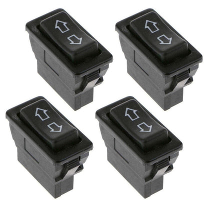 ya 5 8.10 4X Universal 5-pin On/Off SPST Momentary Power Window Rocker Switch Controller