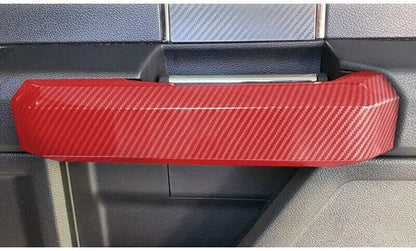 ya 5 8.10 Red Car Door Grab Handle Decoration Trim Cover Interior for Ford F150 2015-2020