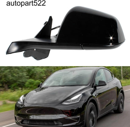 ya 4 8.10 for Tesla Model Y 2020-2023 Black Left Driver Side Mirror 13 Pin Heated