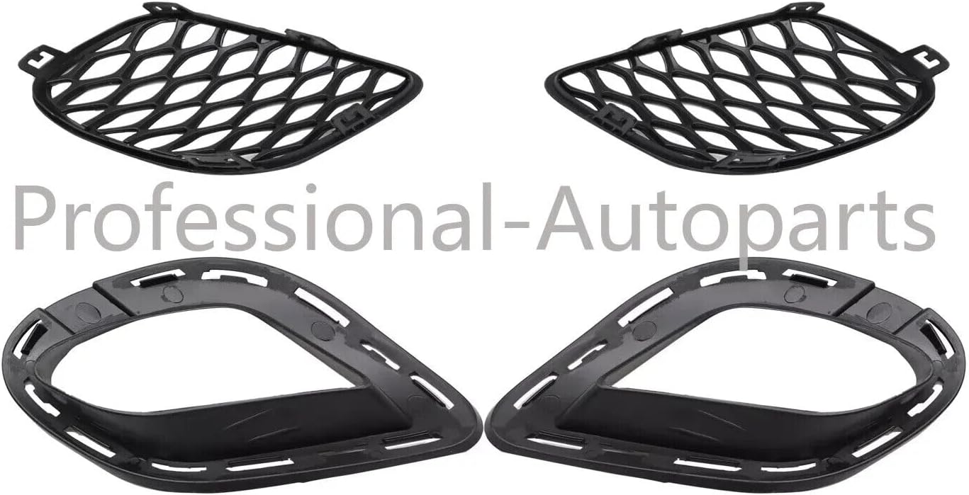 ya 7 8.24 baidi Set of 4Pcs Bumper Fog Lamp Cover Bezel & Bracket for Dodge for Charger 2015-2020
