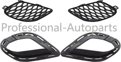 ya 7 8.24 baidi Set of 4Pcs Bumper Fog Lamp Cover Bezel & Bracket for Dodge for Charger 2015-2020