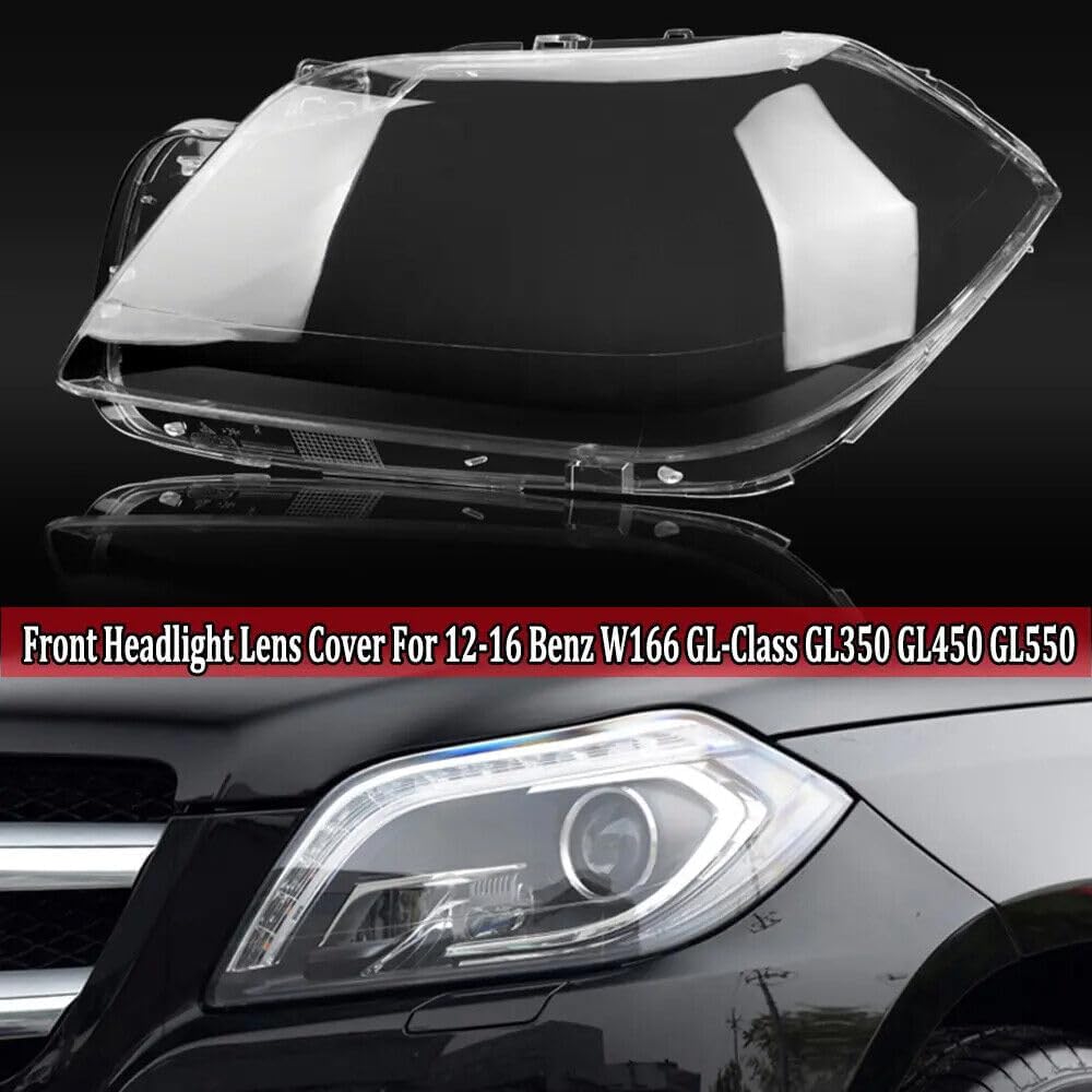 ya 7 8.24 baidi For W166 GL350 GL450 GL550 2012-2016 Left Front Headlight Headlamp Lens Cover