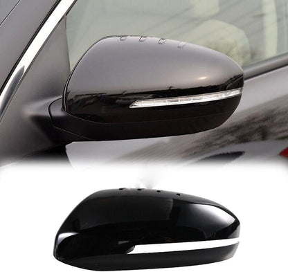 ya 4 8.10 Fit for Kia Optima 2011-2015 Black Exterior Rear View Side Door Mirror Cap Cover