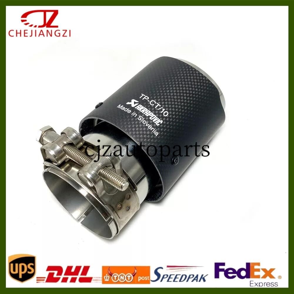 ya 6 8.24 baidi 1PCS AKRAPOVIC Carbon Pipe Universal Tip 3''/3.5''/4''/4.5'' Tailpipe