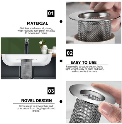 ya 14 9.20 baidi 1PC Sink Mesh Strainer B Stainless Sink Filter Debris Drain Stopper Filter-1